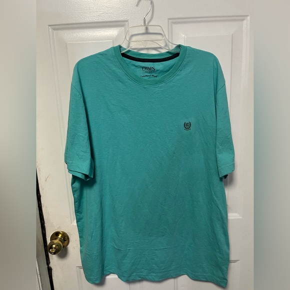 Chaps Men's Teal Short Sleeve Tee - Picture 1 of 3